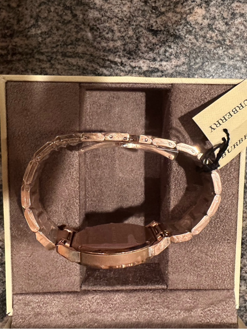 Burberry Rose Gold Tone Bracelet Watch Band - Picture 3 of 3